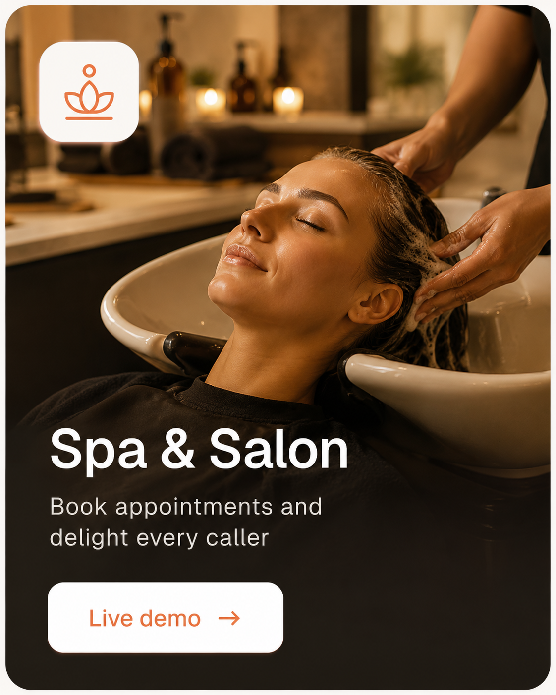 Spa & Salon · Book appointments and delight every caller
